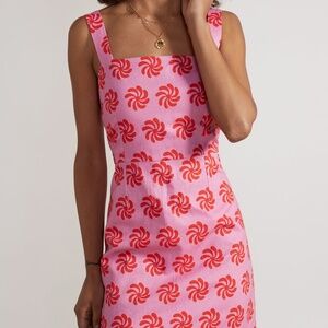 NWT Kitri Studio Ivy Pink Geo Floral Mini Dress